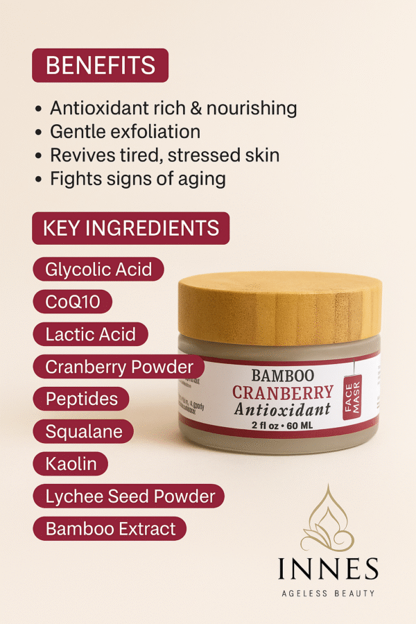 Bamboo Cranberry Antioxidant Mask - Image 3